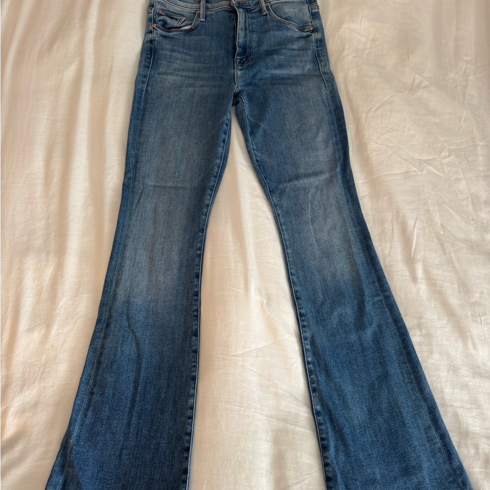 MOTHER Flare Jeans in Classic Blue
